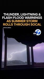 175K views · 2.3K reactions | Did you see the lightning or hear the thunder? Many parts of the Southland saw some wet and wild weather today, with the National Weather Service even issuing a flash flood warning for parts of our mountains. So what's up for your weekend? What meteorologist Dallas Raines is tracking on the MegaDoppler. Tonight at 11 from ABC7. https://abc7.com/58983/ | ABC7 | Facebook