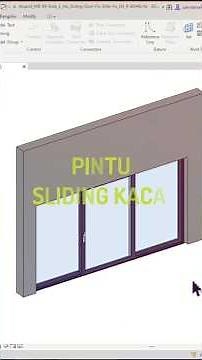 Glass Sliding Door Parameters #revit #family #door