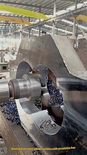 How This Heavy Horizontal Boring Mill Machines Solid Steel Pump Housings