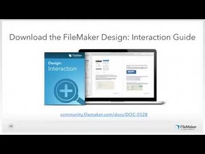 FileMaker Web Seminar: Essential Design Principles