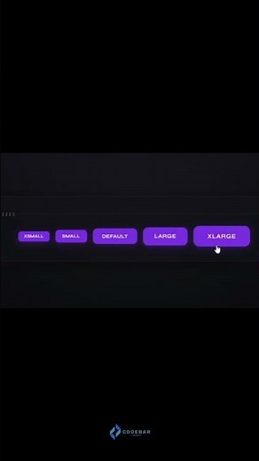 Master UI Hierarchy with 5 Premium Glassmorphism Button Sizes! | Codebar Library