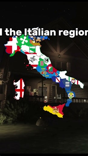 All the italian regions#geography #geographymapping #mapping #mapshorts #map