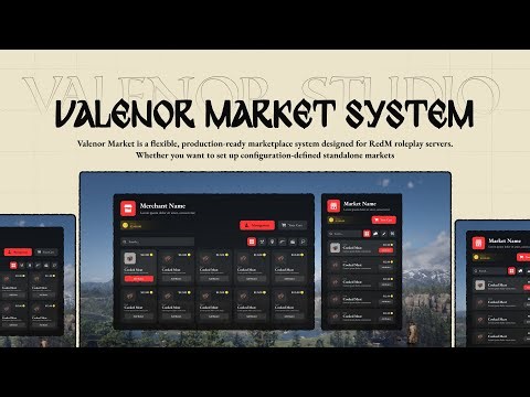 V-Market | Most Advanced Market System (With Custom Saloon & Gunsmith Market) | RedM Script