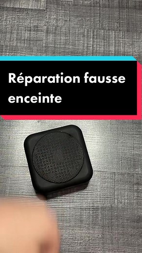 Réparation d'une enceinte destinée à la poubelle
