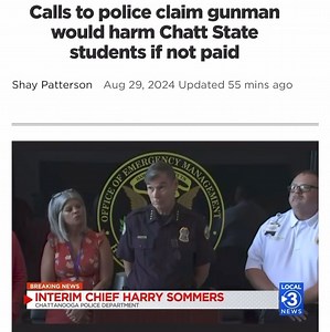 UPDATE: All clear at Chattanooga State. No shots fired or hostages. It was a phoned in threat that put the campus on lockdown. FULL: https://www.local3news.com/local-news/calls-to-police-claim-gunman-would-harm-chatt-state-students-if-not-paid/article_c916fef6-660f-11ef-b371-a3b51f263445.html | The Tennessee Holler