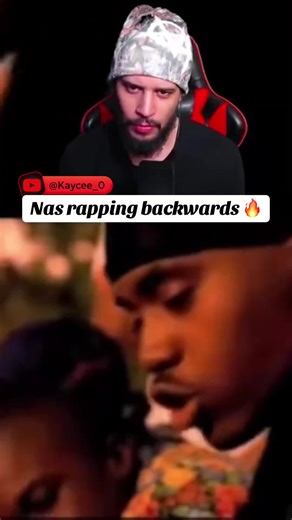 Nas rapping backwards was crazy 🔥‼️ #nas #music #rap #reaction #youtube
