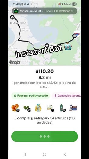 Instacart B*T available for android and iPhone. Text (740) 307-6019
