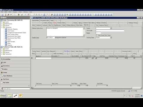 P21-Order Entry Basic)
