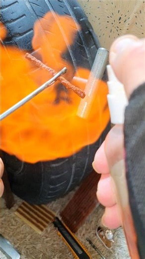 Flat Tire Rescue. #FlatTire #TireRepair #puncturerepair