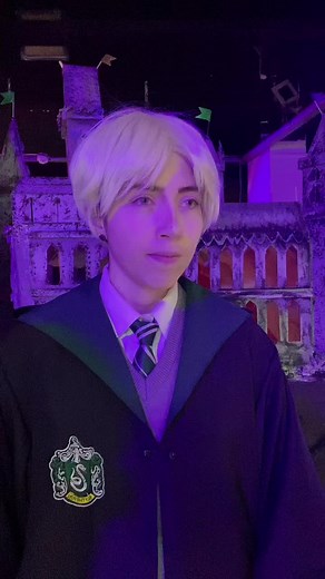 Harry Potter and Draco Malfoy Cosplay at Hogwarts