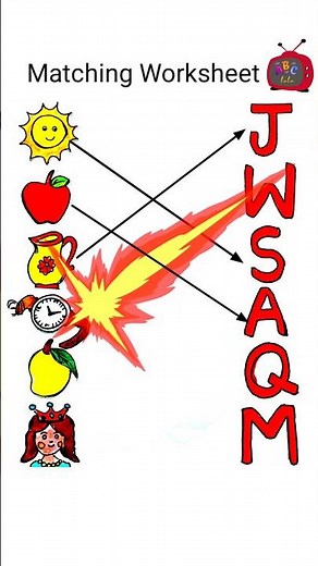 "Alphabet Matching Game | Learn Letters with Fun Pictures 🌞🍎🫅"