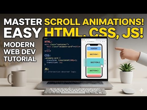 Build a Smooth Scroll Animation Website with HTML, CSS & JavaScript 🚀