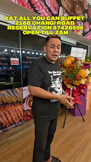 MANGOBOSSKU BBQ STEAMBOAT! EAT ALL YOU CAN BUFFET 218B CHANGI ROAD RESERVATION 87428596 OPEN TILL 2AM. | Mangobossku Last Warning
