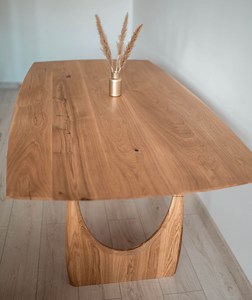 Table exclusive, 240x100 cm, table en bois massif de chêne, table à manger en bois massif, table, table à manger live edge, style luxe - Etsy France
