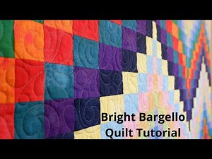 Bright Bargello Quilt Tutorial