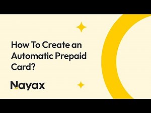 Creating Automatic Prepaid Cards | Nayax