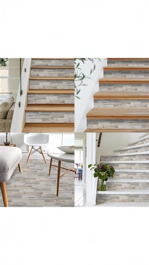 Simulation Wood Grain Pattern Stair Risers Stickers, 7pcs/set Peel and Stick, Self-Adhesive, Modern Design, Waterproof, Home Decoration #floormats #aesthetichomedecor #homegoodsobsessed #extracushionkitchenmats #zgalleriedecor #falloweendecor #grandmacorehomedecor #sweethomedecor #rustichomedecor #artandcrafts