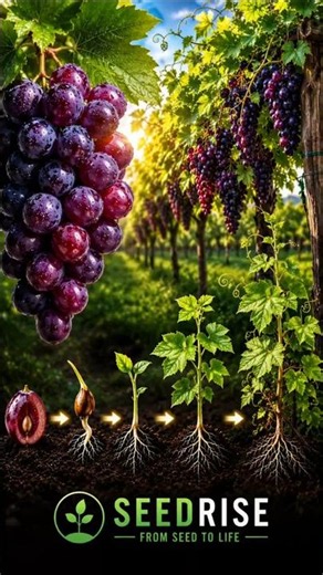 🍇 The Secret Life of Grapes | From Decay to New Life 🌱 | Realistic AI Growth Timelapse 🍇