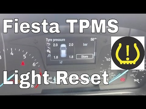 Ford Fiesta TPMS Warning Light Reset Tyre Pressure Light Reset Tyre System Initialise