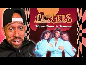 Rapper FIRST time REACTION to Bee Gees - More Than A Woman! This is REAL music!