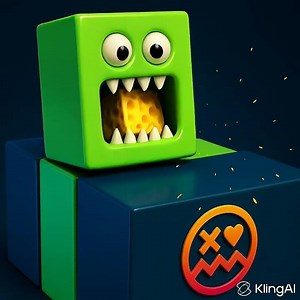 “The Gift Box Monster Surprise 😱🎁”#MonsterBox #AIAnimation #KlingAI #Shorts