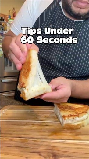 Tips Under 60 Seconds – Gooey Grilled Cheese with Caramelized Onions