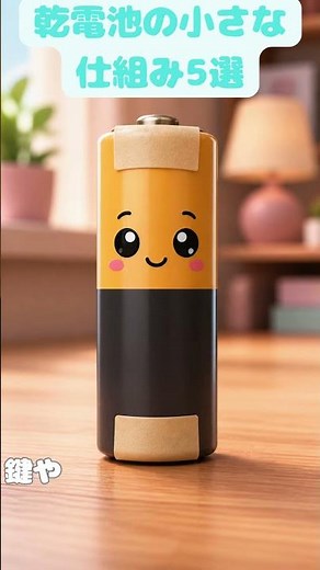 乾電池の小さな仕組み5選 #雑学 #豆知識 #乾電池 #電池 #ボタン電池 #身近な仕組み #安全の工夫 #生活雑学 #知らなかった #ショート動画