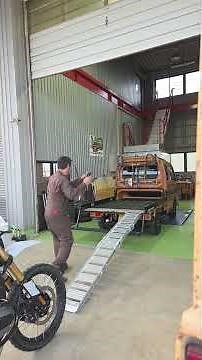 Let's load a large motorcycle into the new Super Carry! #SuperCarry #CarryTruck #OffroadFactory