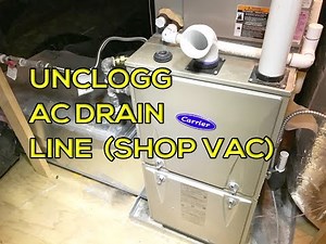 How to Unclog AC Drain Line Using Shop Vacuum