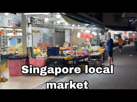 Singapore Local Market Walking Tour | Local Food Street | Store and Restaurant |