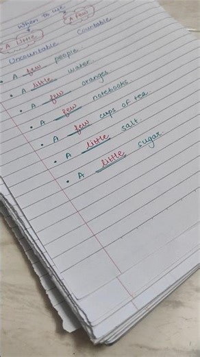 English worksheet for lkg ukg nursery kids. When to use few and little in English sentences.