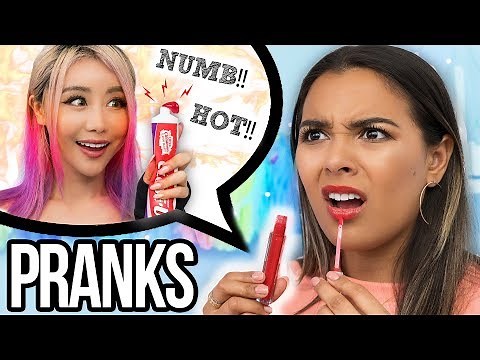 DIY MAKEUP PRANKS ft. Wengie! Learn How To Make Edible DIY Pranks w Food & Candy!