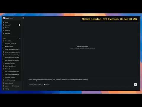 Zenii: A Local AI Backend in 20 MB — Full Demo (CLI, Desktop, Telegram, Multi-Agent)