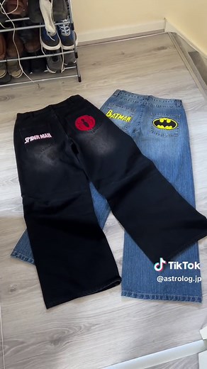 Spiderman and Batman Baggy Jeans: Fashion and Style