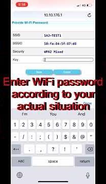 Wifi module setting for networking by phone