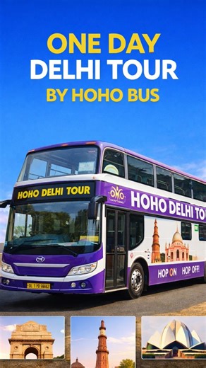 One Day Delhi Tour by HOHO Bus 🚌 | Full Delhi Sightseeing #DelhiTour #HOHODelhi #DelhiTourbyBus
