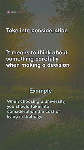 Moreover, Take Into Consideration, In the Short Term: 3 Advanced Phrases