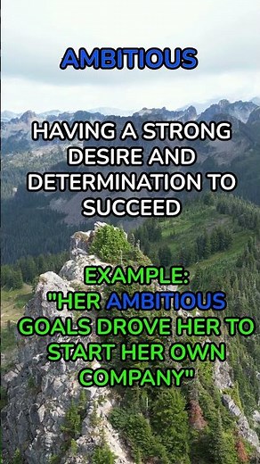 One-Minute Vocabulary: What Is Ambitious? | Learn English Quickly