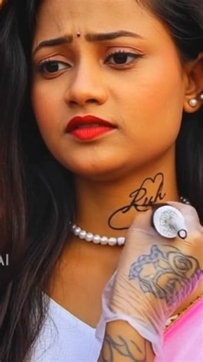 ruhi 🫶 | Cute neck challenge video neck lover girl #necktattoo #necklover #trendingreels #adamsapple #instagram | Instagram