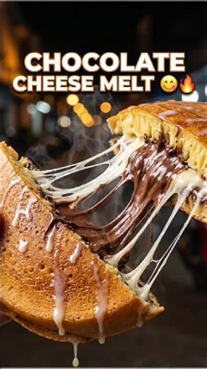 Crazy Melting Chocolate & Cheese Dessert (ASMR Street Food)