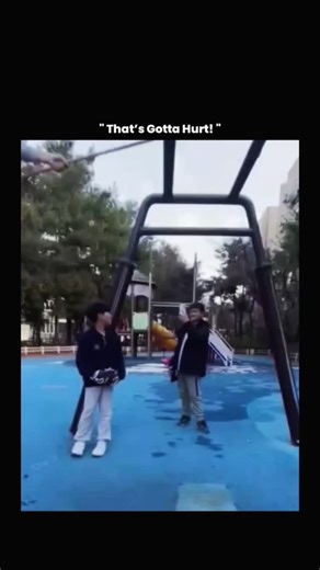 Explaining on Instagram: "This video captures two individuals performing an advanced, high-risk movement on outdoor monkey bars, highlighting real principles of physics, biomechanics, and human coordination at play. The scene demonstrates how body weight distribution, grip strength, and momentum determine whether such maneuvers succeed or fail—when one person hangs inverted while supporting or interacting with another, the forces on the shoulders, elbows, wrists, and core multiply significantly.