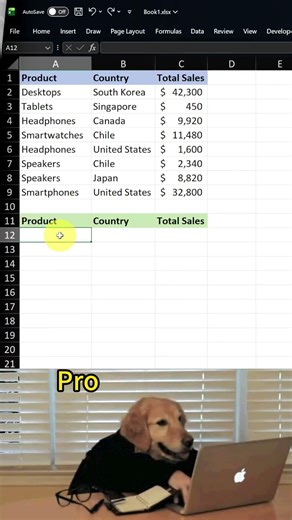 Reverse Data in Seconds! ⚡ #excel #exceltips #exceltricks #office