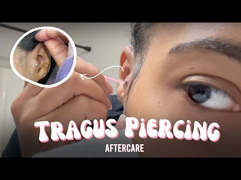 Tragus Piercing Aftercare at Home ✨