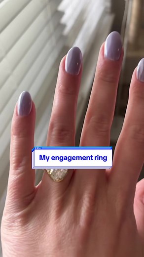 Unique Engagement Ring with Wavy Asymmetrical Band | Diamond Stitch