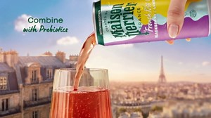 Maison Perrier French Kiss Sweetened Sparkling Juice Beverage, Raspberry & Lime Flavors With Real Fruit Juices, 24Pk