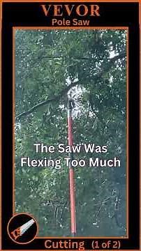 How to Use the Tree Branch Sawing Attachment on Vevor Manual Extendable Pole Saw (1/2) #polesaw #diy