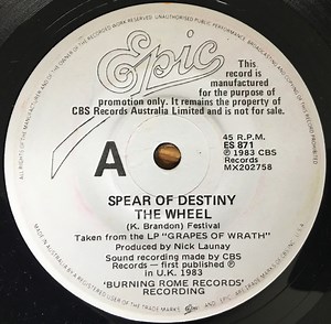 Spear Of Destiny - The Wheel