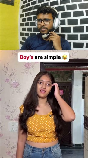 boys are simple 😂 #reactionvideo #comedy #funny #funnyreaction #explore #foryou #b2r