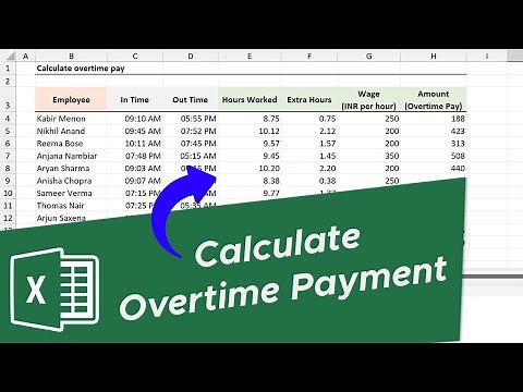 Excel formula to Calculate Overtime Payment