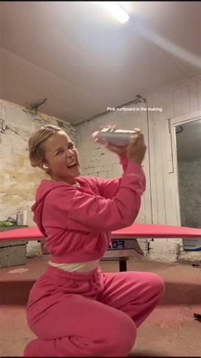 Creating a Pink Surfboard with Spray Paint
